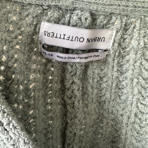 Urban Outfitters Mint Oversize Batwing Dolman Sleeve Knit Crop Cardigan Sweater - Picture 6 of 6